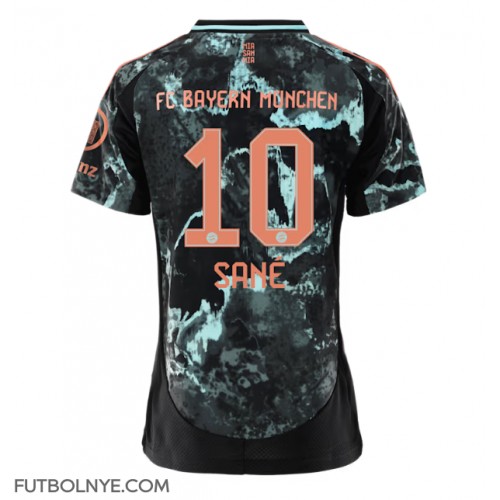 Camiseta Bayern Munich Leroy Sane #10 Visitante Equipación para mujer 2024-25 manga corta